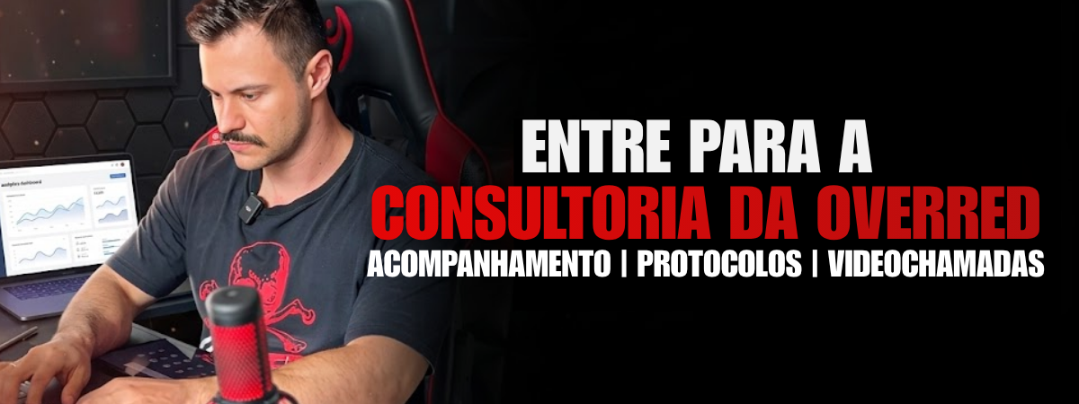 Entre para a Consultoria da Overred — acompanhamento, protocolos e videochamadas